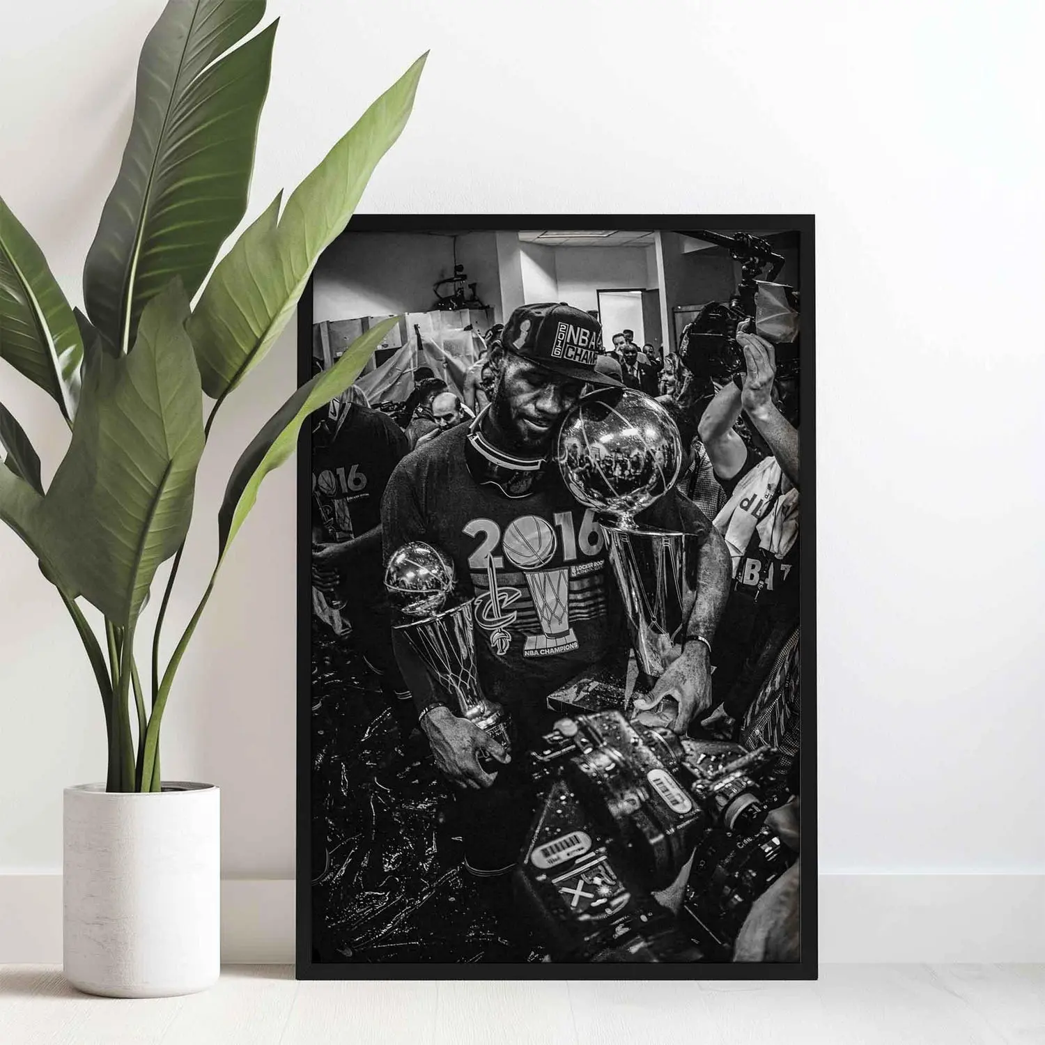 LeBron James Championship Poster, Canvas Wall art of 2016 Finals, Locker Room,  Wall Art, Home Decor for  fans