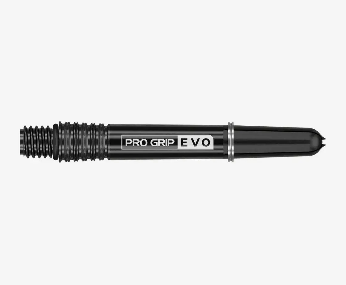 Pro Grip Evo 2-Part Dart Shafts, Aluminium Base, Multi-Size, Radial Grips, Replaceable Tip, Two-Part Shaft