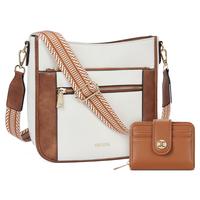 Beige with Brown+Brown Wallet