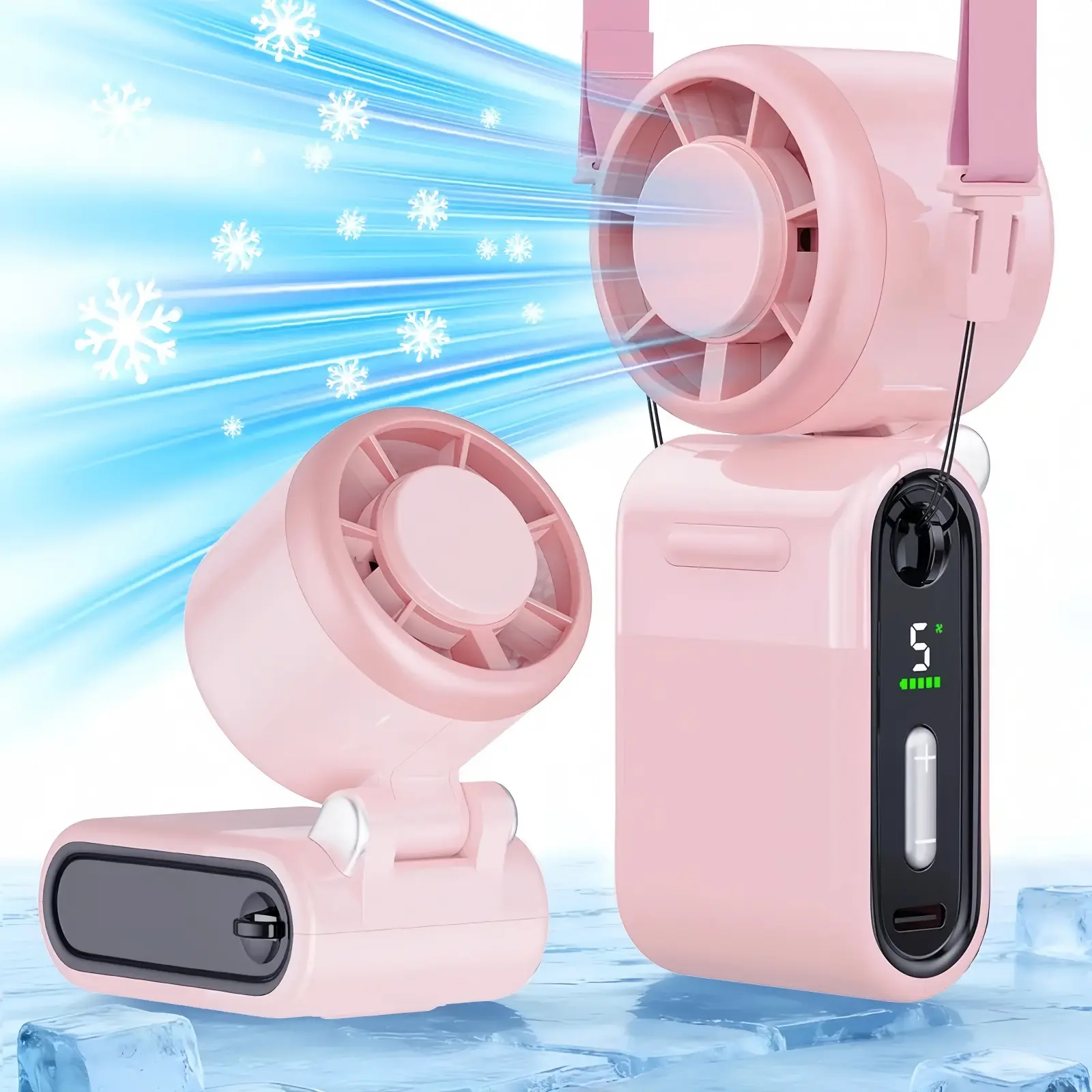 Mini Handheld USB Rechargeable Fan - Turbo Pocket-Size Cooling Fan for Women, Portable, High-Speed, Ideal for Travel & Makeup, Home Appliance Gift