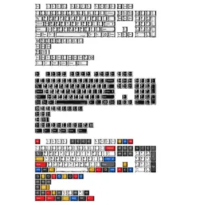 Retro PBT Keycaps, Cherry Profile Keycap Set, Dye Sublimation Graffiti Keyboard Keycaps Suitable for 60% 65% 75% 80% 100% MX Switches Mechanical Keyboard