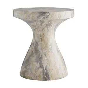 Serafina Accent Table Sahara Faux Marble