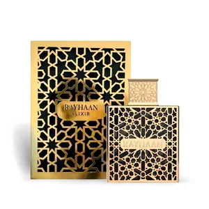 Rayhaan Elixir Unisex Eau de Parfum Spray 3.4 Ounce with Bergamot, Lavender, Armoise, Honey, Benzoin, Vanilla & Tonka Scent Citrus Woody Musk