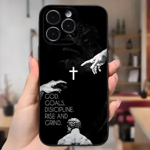 Discipline Bible Verses Proverbs 12:1 Christian Phone case for iPhone 16 Pro Max 15 Plus 14 13 12 11 XR XS Matte Military-Grade Drop Protection Silicone Cover  Gifts for Men