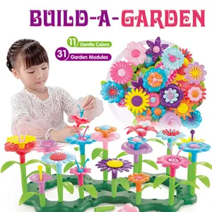 TikTok Trending Pick! Flower Garden Building Blocks, DIY Educational STEM Toy, Preschool Gift for Kids Ages 3+