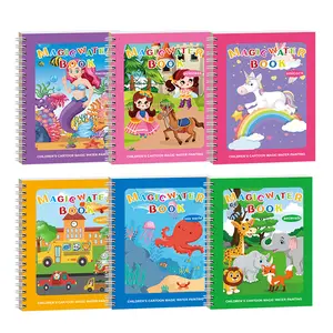 Reusable Water Coloring Book for Toddlers,DoodlePaint with Water,Mess-Free Coloring Book,PortableEducational Drawing Toy Gifts,Magic Water Painting Bookwith Pen,Christmas Gifts For Grandkids,Travel Toys forKids,Suitable for 2-5 Years Old