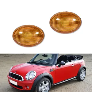 2pcs Amber Lens Front Side Marker lamps Light For MINI Cooper R55 R56 R57 R58 R59,Replace OEM 63132751503, 63132751504, 63137292769, 63137292770
