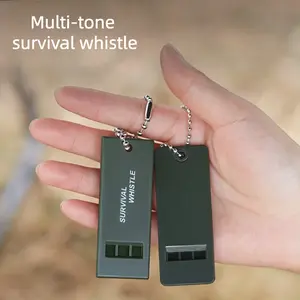 2-Pack Triple Frequency Outdoor Survival Whistle, High-Volume Emergency Rescue Whistle, Student Drill Referee Whistle, Travel Hiking Survival Whistle