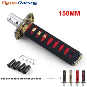 150mm Samurai Sword Shift Knob, Universal Car Shifter Katana metallic Weighted Shift Knob, Car Interior Accessories for Manual Transmission Car