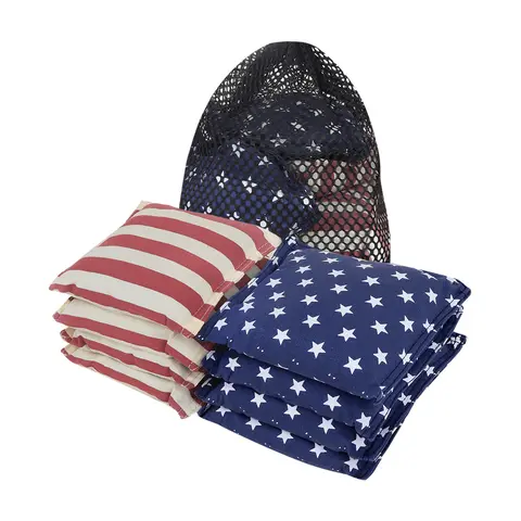 Set of 8 Premium Weather Resistant Regulation Size and Weight Cornhole Bean Bags