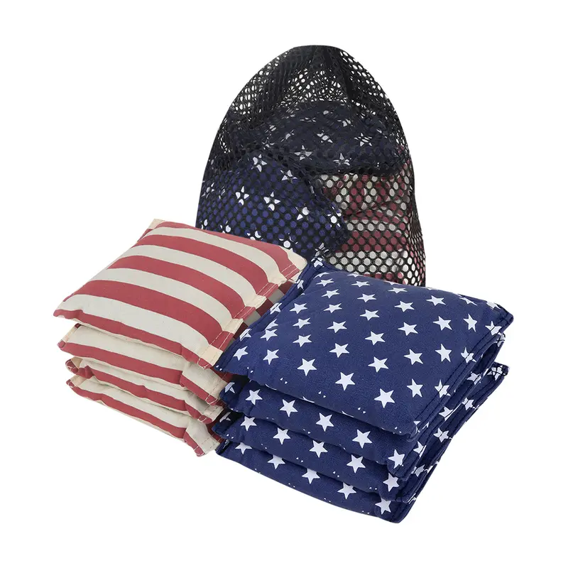 Set of 8 Premium Weather Resistant Regulation Size and Weight Cornhole Bean Bags