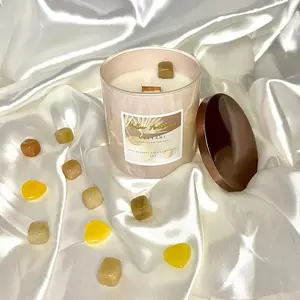 Nsekani Yellow Aventurine Mango Beach Bum Scented Candle 8oz