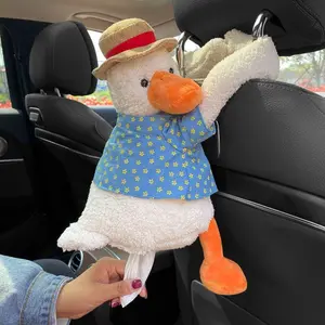 Car tissue box, easy to install, cute car tissue cover for women, fits car seat back, multi-functional car tissue box