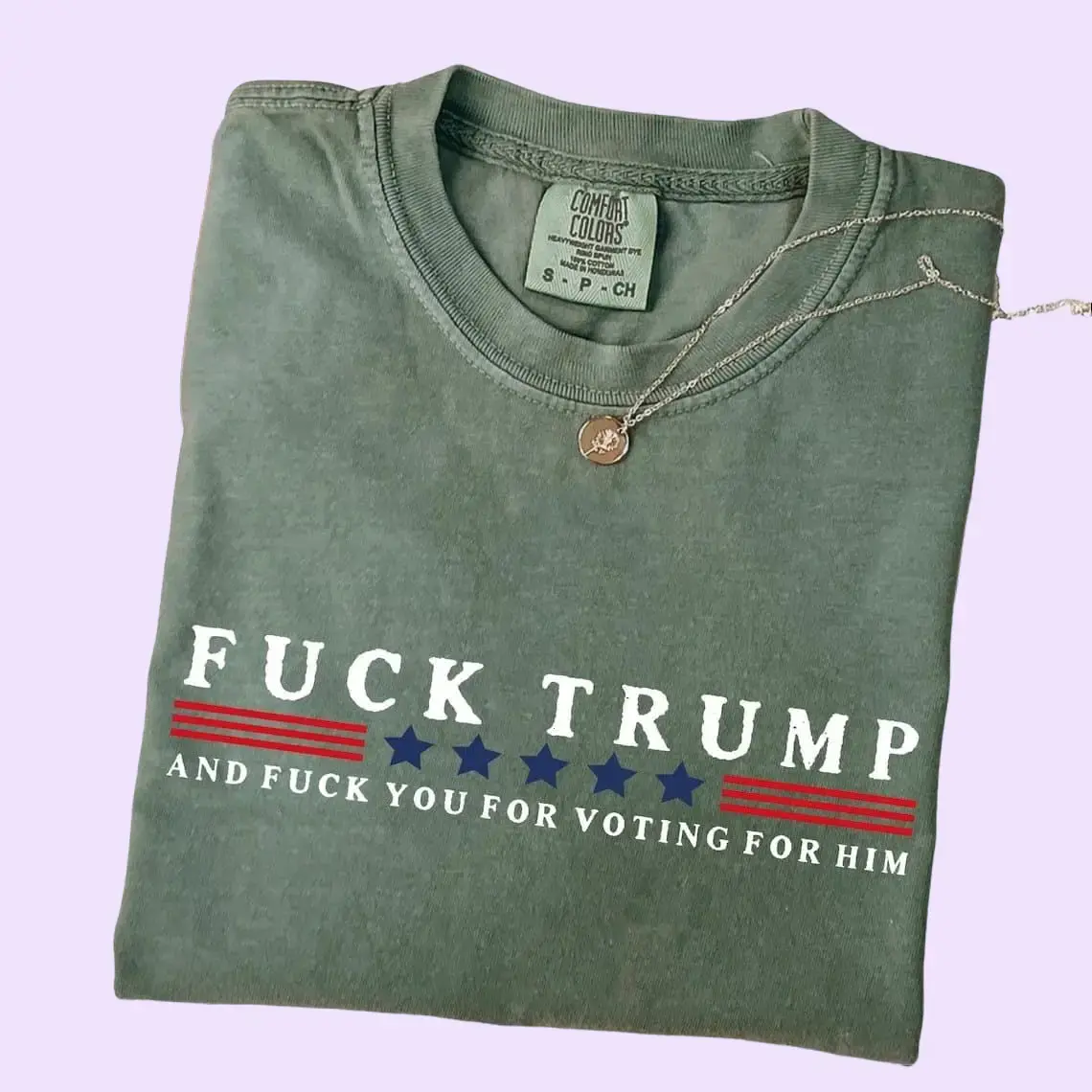 Comfort Colors Fuck Trump Shirt, Funny Anti Trump Shirt, Fuck Trump And Fuck You For Voting For Him Tee, Anti Republican Shirts, FDT Shirt