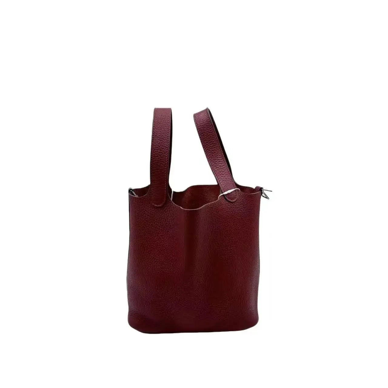 Pre-owned HERMÈS H6 Hermes red vegetable basket handbag H18877