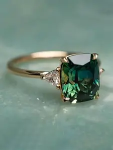 1 PC Gorgeous Cubic Zirconia Statement Ring Bridal Rings For Women For Wedding Engagement Party Jewelry Valentine's Day Gift