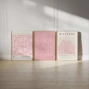 3pcs Matisse Print Poster, Vintage Floral Print, Living Room Wall Unframed Decorative Canvas Art, Bedroom Hanging Painting, No Model, Ca Prop 65 Re, Decoration Items, Vintage Prints, Artwork For Walls
