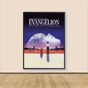 Genesis Evangelion Manga Poster Unframed, Anime Movie Poster Movie Poster, Neon Genesis Evangelion Print,  Anime WallArt, Gift for Anime Fan, Genesis Evangelion manga Poster, Gift for Her Him