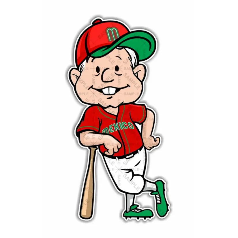 AMLITO Baseball Lopez Obrador AMLO Mexico Precision Cut Decal