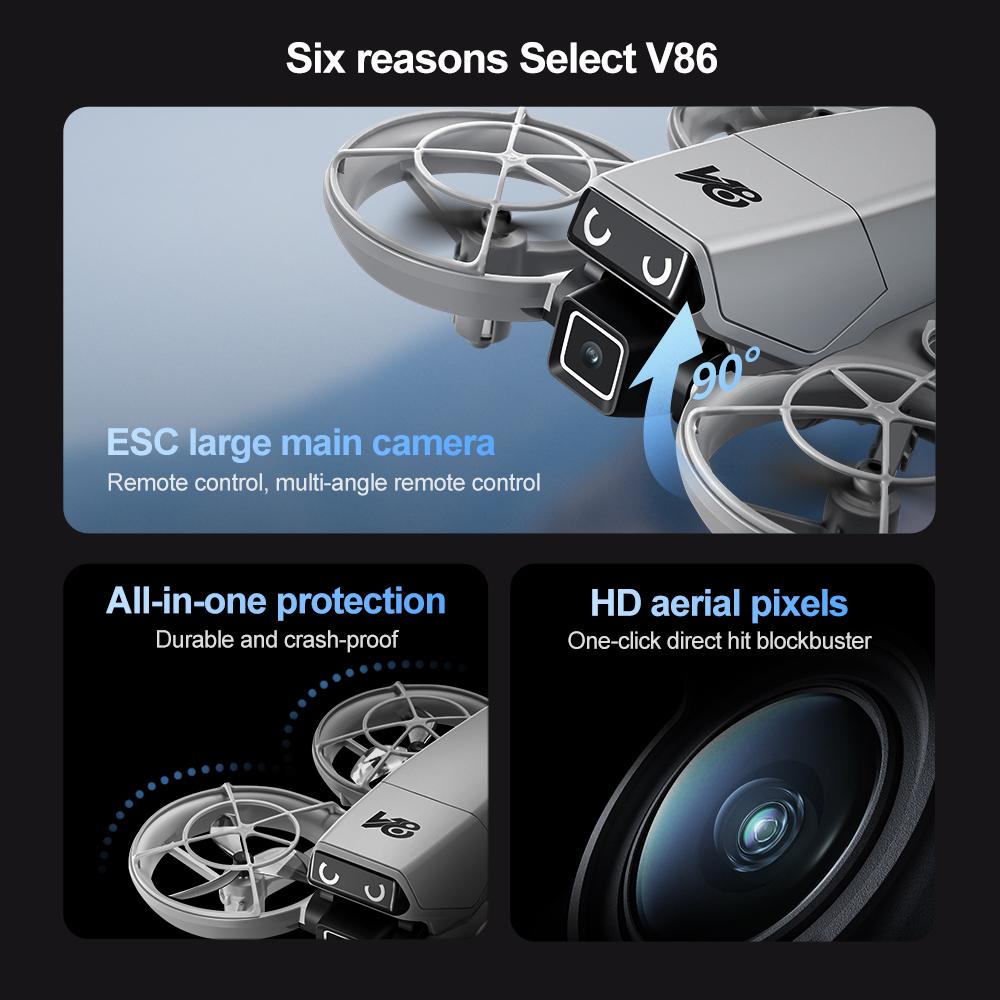 HD Mini RC Drone with Dual Cameras, Optical Flow Positioning, 360° Stunt Rolls, One-Key Takeoff and Landing, Ideal for Beginners, Indoor/Outdoor Flight, Includes 2 Batteries, Stable and Easy to Control obstacle avoidance