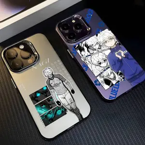 B-BLUE LOCK S-Seishiro Nagi Cool Phone Cases For iPhone 17 Promax Pro Air 16 Plus 15 14 13 12 11 Blue Black White Purple Pink Aurora Laser Shockproof Funda Cover