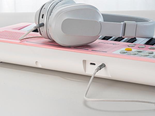 POGOLAB 37 Keys Portable Keyboard Piano, with LED Display and Built-In Speaker, Mini Piano Keyboard with Transpose and Octave Function, Small Digital Music Keyboard Gift for Beginners, Adults