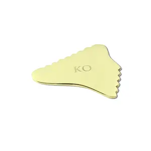 Kansa Tri-Gua Sha lifting + firming skin care tool