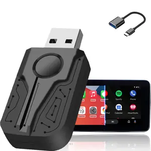 2026 Latest Wireless Android Auto Adapter, Wireless CarPlay Dongle, 2 in 1 Auto Connect Box, Supports Online Updates Wired to Wireless Adapter