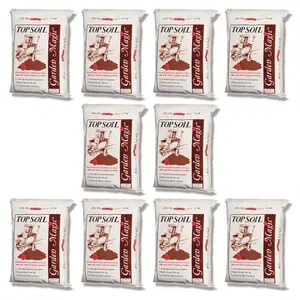 Michigan Peat Garden Magic Organic Planting Potting Soil, 40 Pound Bag (10 Pack)