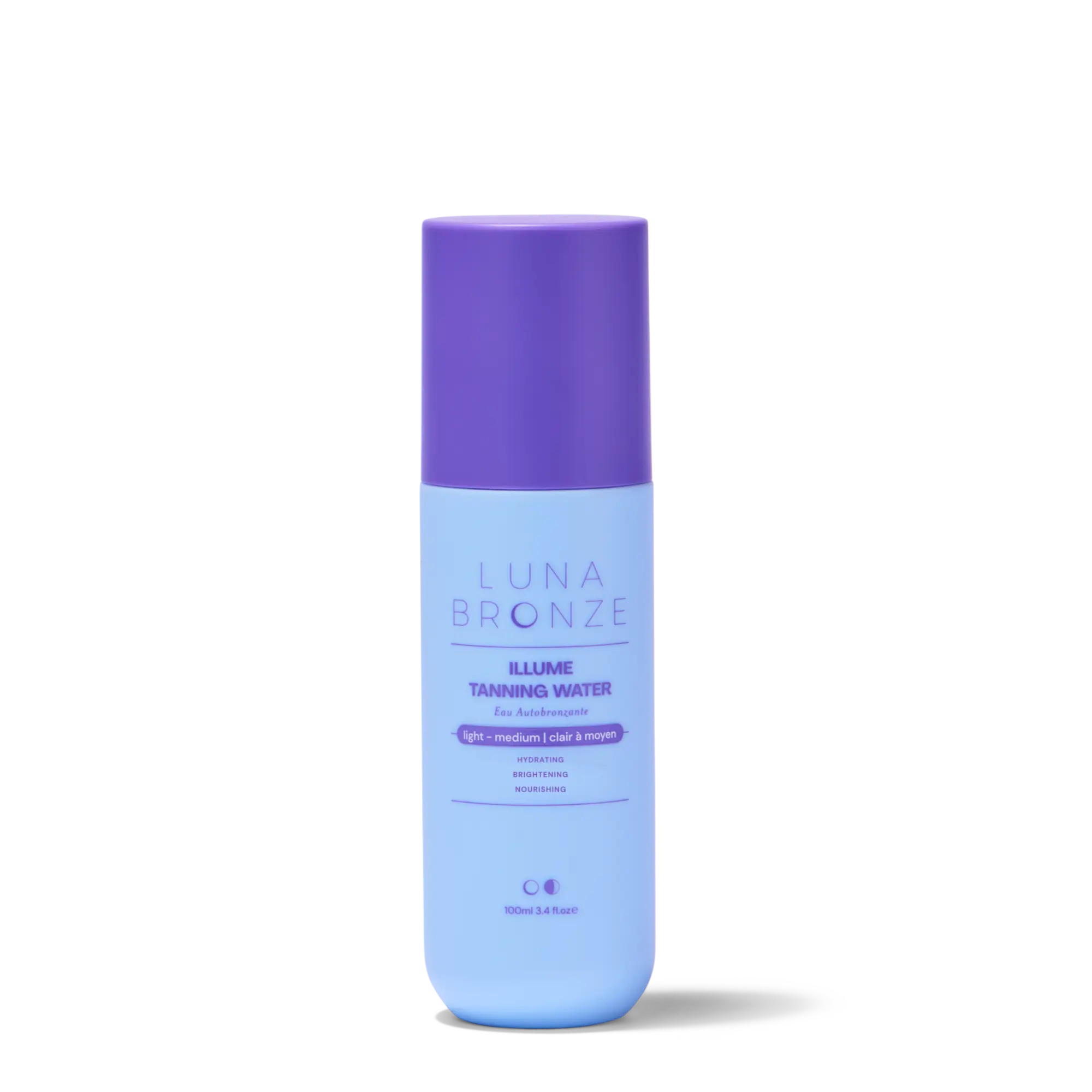 Luna Bronze Illume Tanning Water Face Mist with Hyaluronic Acid & Vitamin C, Buildable Glow Self-Tanner, Vegan Moisturizer for Sensitive Skin, Glow Tanning Spray Tan
