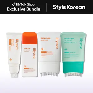 [lilyeve] Turn Hair 4 Set - GrowTurn 3D Volume Shampoo, Growturn Hair Growth Serum, Scalp:Turn Cica PDRN Brush Ampoule, mini Grow:Turn Exosome Brush Ampoule