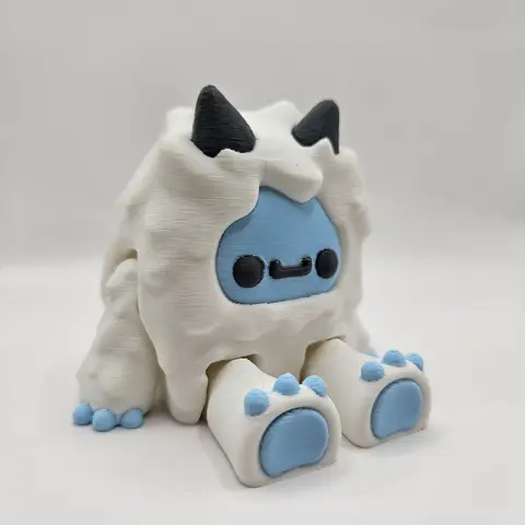 Yeti - Abominable Snowman | 3D Printed Articulating Flexi Figurine