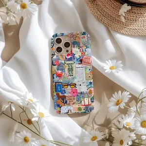 Magsafe Retro Summer Hipster Collage Phone Case, Trendy That Girl Aesthetic, Vintage City Girl Case for iPhone Gift for Her