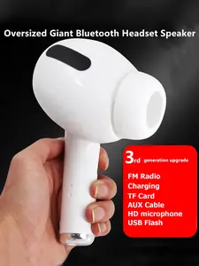 Wireless Bluetooth Speaker Giant Headphone Design Supports TF Cards USB  Creative and Unique Gift Speaker for Home and Outdoor Strong Magnetic Indoor HD TV Antenna