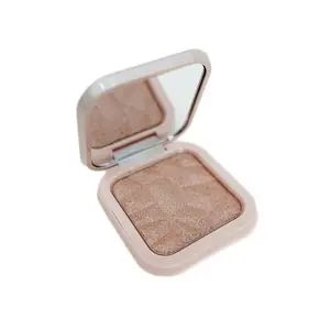 Sunshine & Glitter Highlighter Shimmer Compact in Rose Gold Bronzer Makeup Blend Golden
