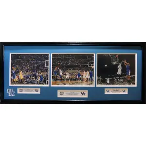 Kentucky Wildcats Aaron Harrison 3 point game winning shots Framed Picture
