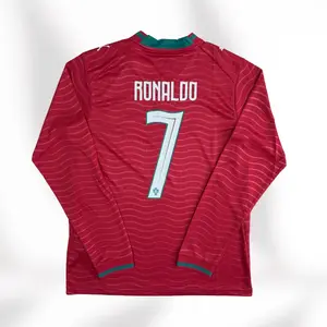 2026 Home Red Long-Sleeve No. 7 Ronaldo Soccer Jersey
