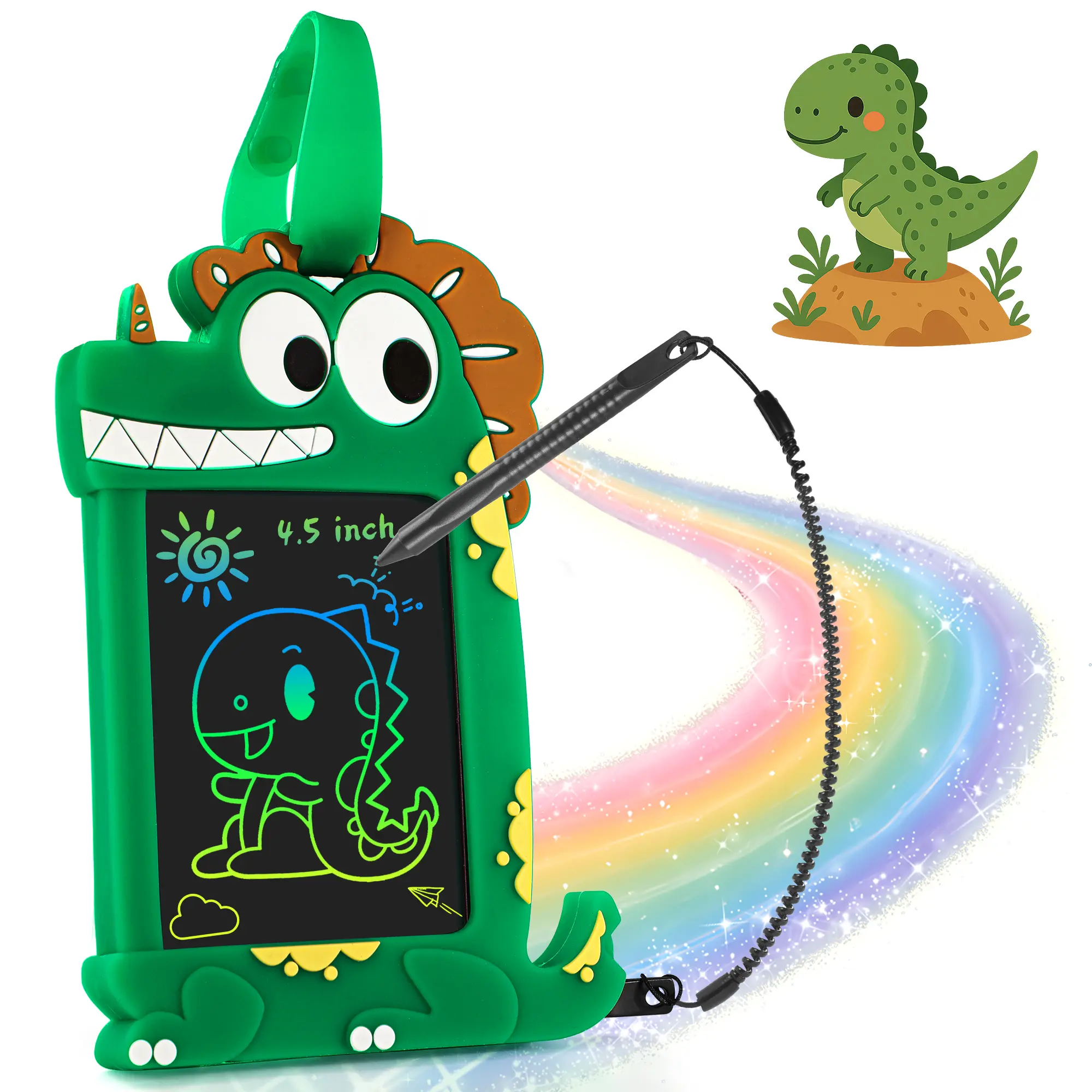 LCD Writing Tablet for Kids - 4.5 Inch Portable Doodle Board, Colorful Drawing Tablet, Educational Learning Toy, Perfect Birthday Gift for Boys and Girls Ages 3-8