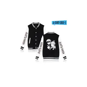 Anime Jujutsu Kaisen Gojo Satoru Baseball Jacket Men Women Fashion Anime Jacket