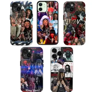 K-King Von Rapper Phone Case Singer Cover Compatible with iPhone X, 11, 12, 13, 14, 15, 16, 17 Series & Galaxy Series