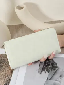 Women's Minimalist Casual Plain Long Wallet, Durable Fashion Wallet, Multi Card Slot Zipper Wallet, Large Capacity Wallet for Daily Used, Card Slots Wallet