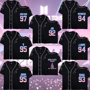 Personalized Kpop Baseball Jersey – Custom Name Concert Outfit 2026