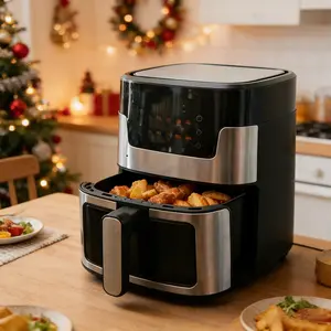 4.5L Digital Air Fryer | Compact Non-Toxic Countertop Air Fryer for Small Kitchens | Precision Touch Controls | Healthy Meals in Minutes