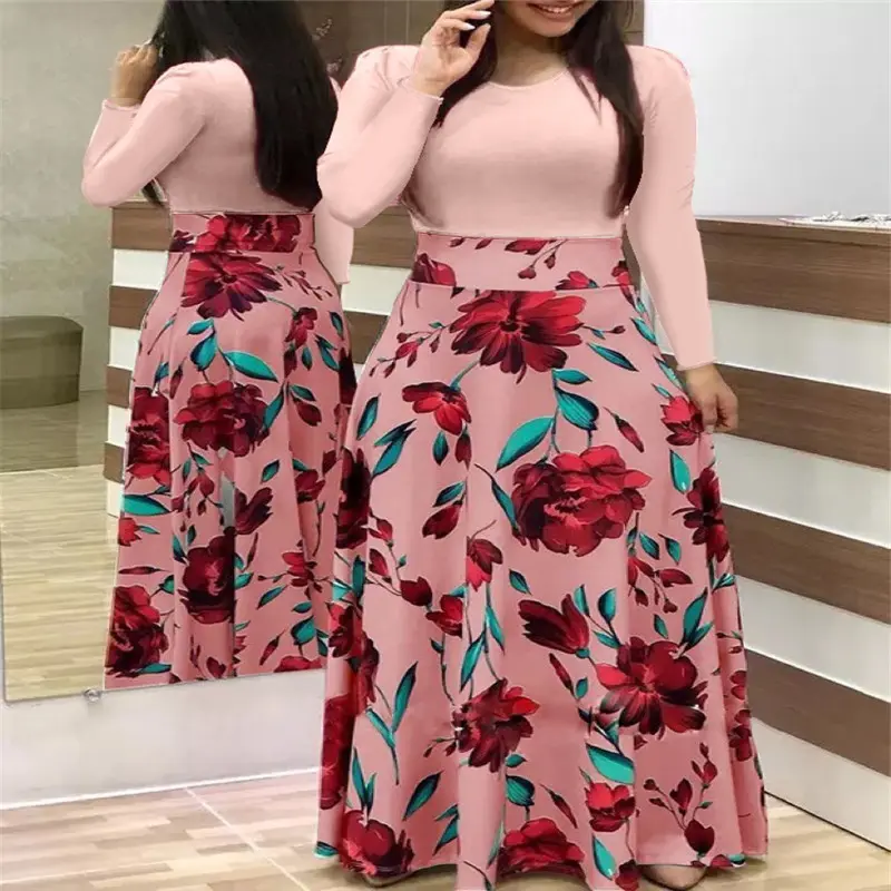 Women's Dress Summer Women's Summer Floral Long Dress Printed Bohemian Style Dress Short Sleeve Party Slim Fit Long Beach Vacation Dress Elegant Prom Dress Women's Dress Summer Women's Summer Floral Long Dress Printed Bohemian Style Dress Short Sleeve Party Slim Fit Long Beach Vacation Dress Elegant Prom Dress