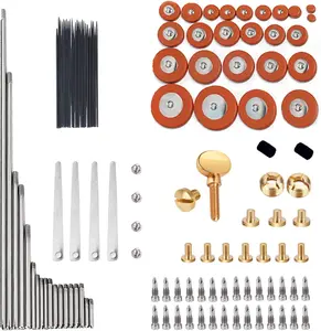 1 Set Alto Sax Repair Parts Screws + 25 count Sax Pads + Blanket column