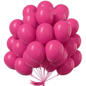 PartyWoo Hot Pink Balloons 100pcs 12 Inch Magenta Fuchsia Balloons for Baby Shower Gender Reveal Engagement Bachelorette Wedding Bridal Shower Anniversary Birthday Party Decorations Pink-Y12