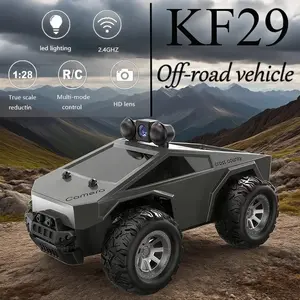 Kf29 Remote Control Armored Tank Car with Camera Real-Time Transmission, APP Control, Adjustable Lights, 1:28 Scale, Perfect Holiday Gift