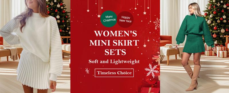 Imily Bela Women's 2 Piece Outfits 2025 Long Sleeve Mock Neck Ribbed Sweaters And Mini Skirt Two Piece Sets Imily Bela Women's 2 Piece Outfits 2025 Long Sleeve Mock Neck Ribbed Sweaters And Mini Skirt Two Piece Sets