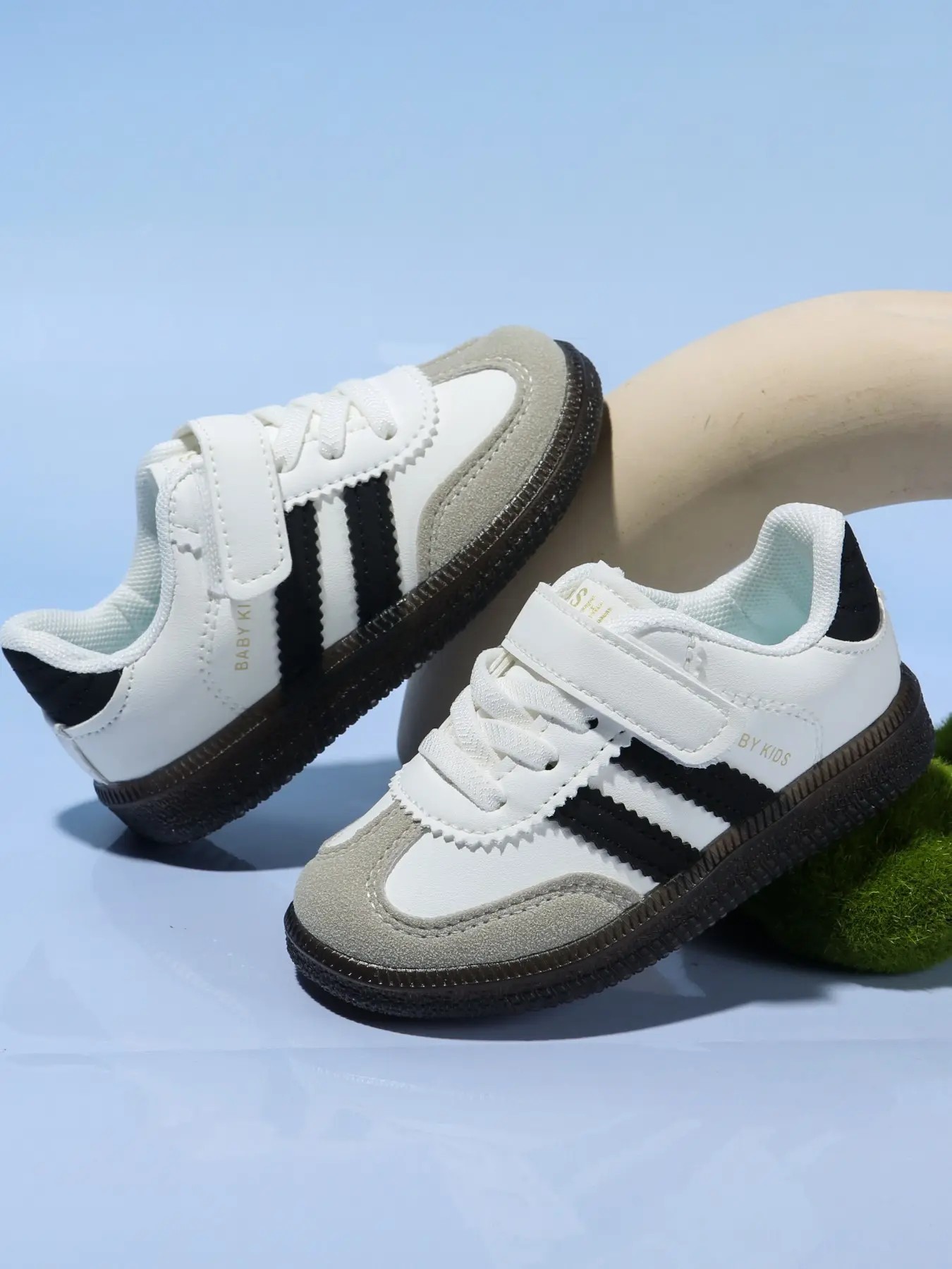 Four-Season Sports Casual Sporty Low Top Board Shoes, Fashion Versatile Preschool Footwear, Comfortable Striped Decorative Leisure Sport Shoes, Sneakers