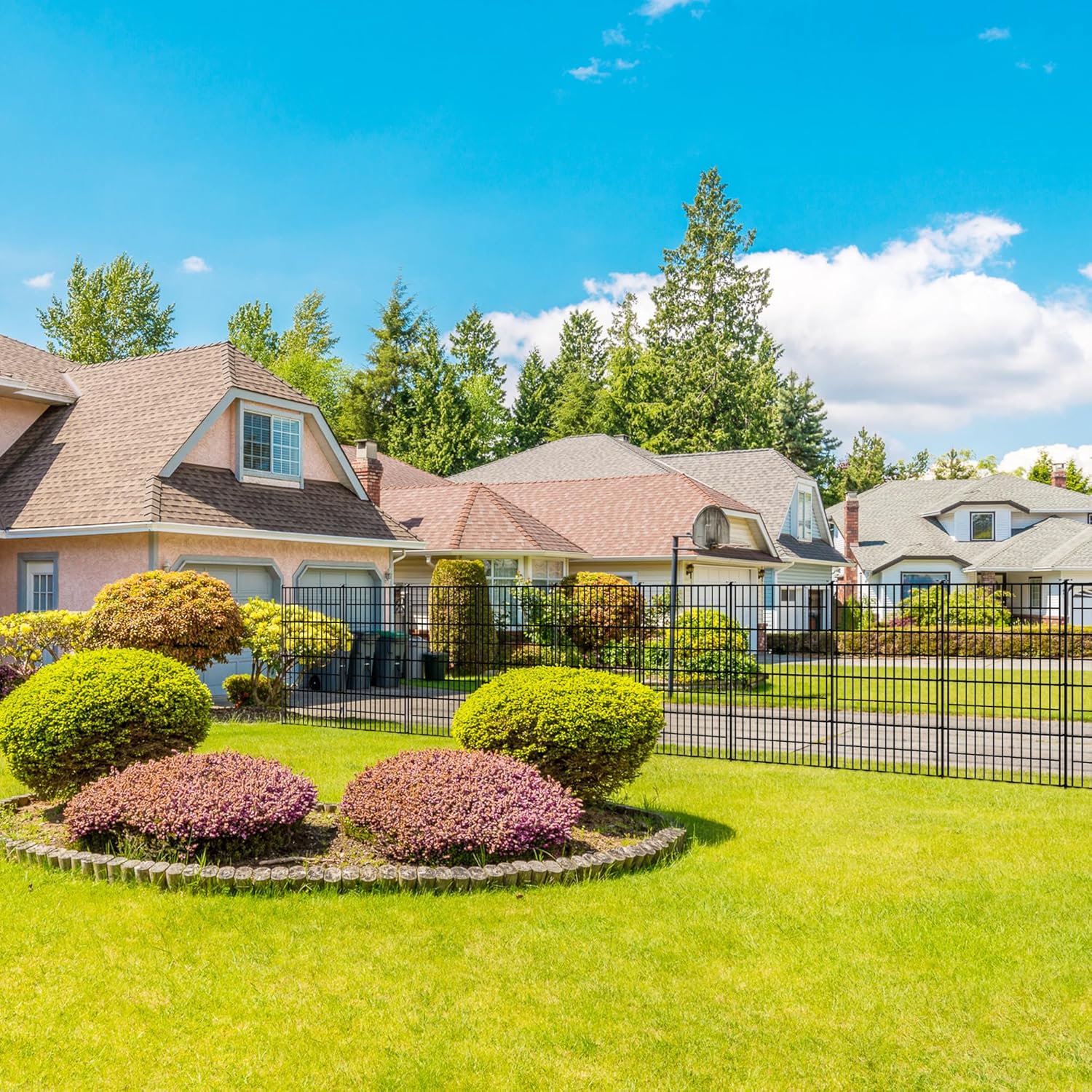 Garden Fence 40 inch H x 28 inch W (5 Panels, Total Length 11.6 ft) Metal Decorative Fence Rustproof Animal Barrier Fencing for Dog, Rabbits, and Patio,Yard Garden Fence 40 inch H x 28 inch W (5 Panels, Total Length 11.6 ft) Metal Decorative Fence Rustproof Animal Barrier Fencing for Dog, Rabbits, and Patio,Yard